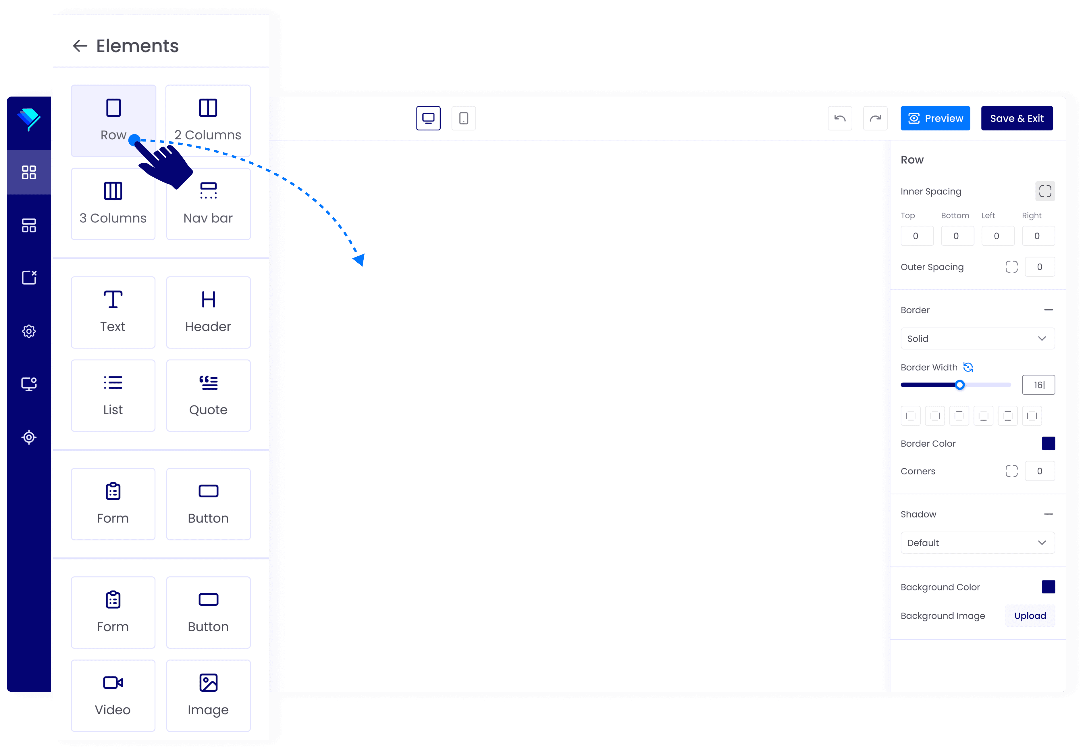 Drag-and-Drop Funnel Builder