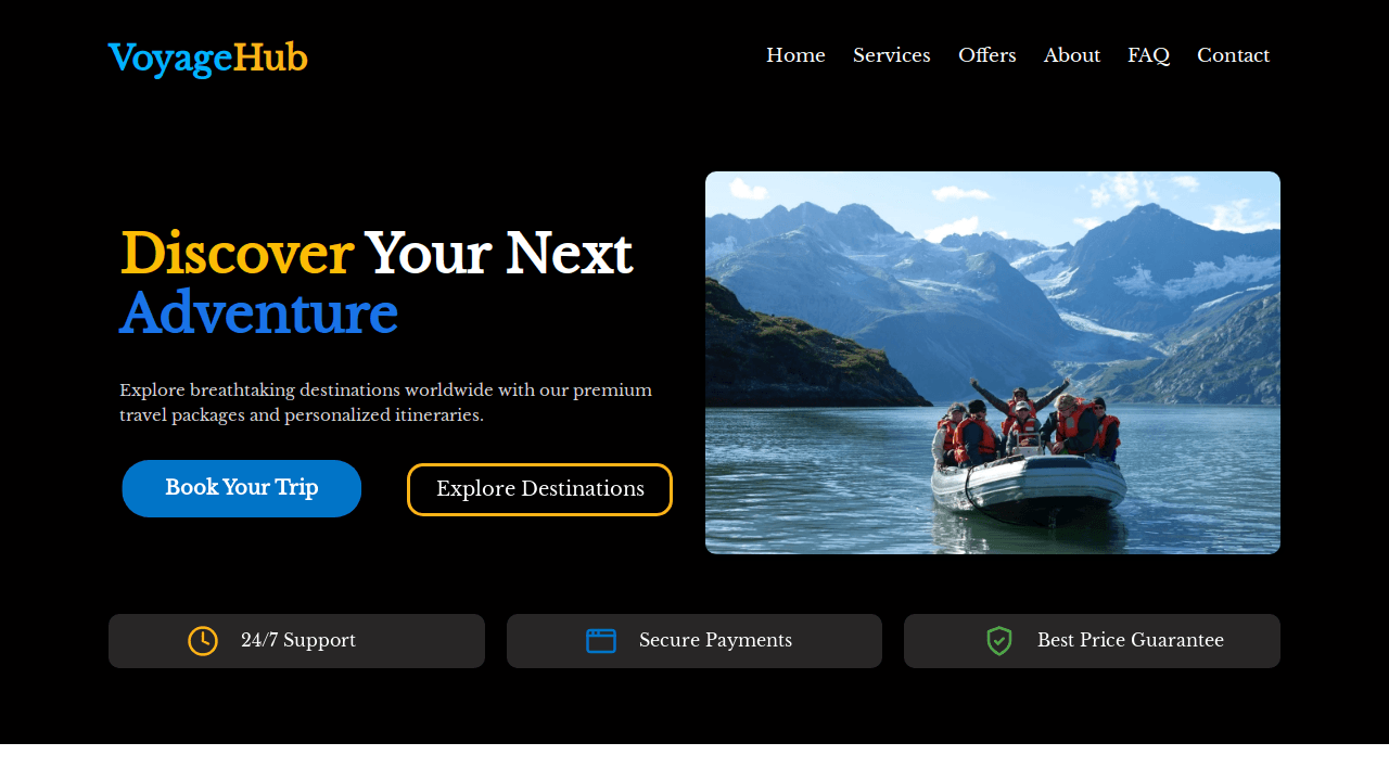 Travel Agency Landing Page