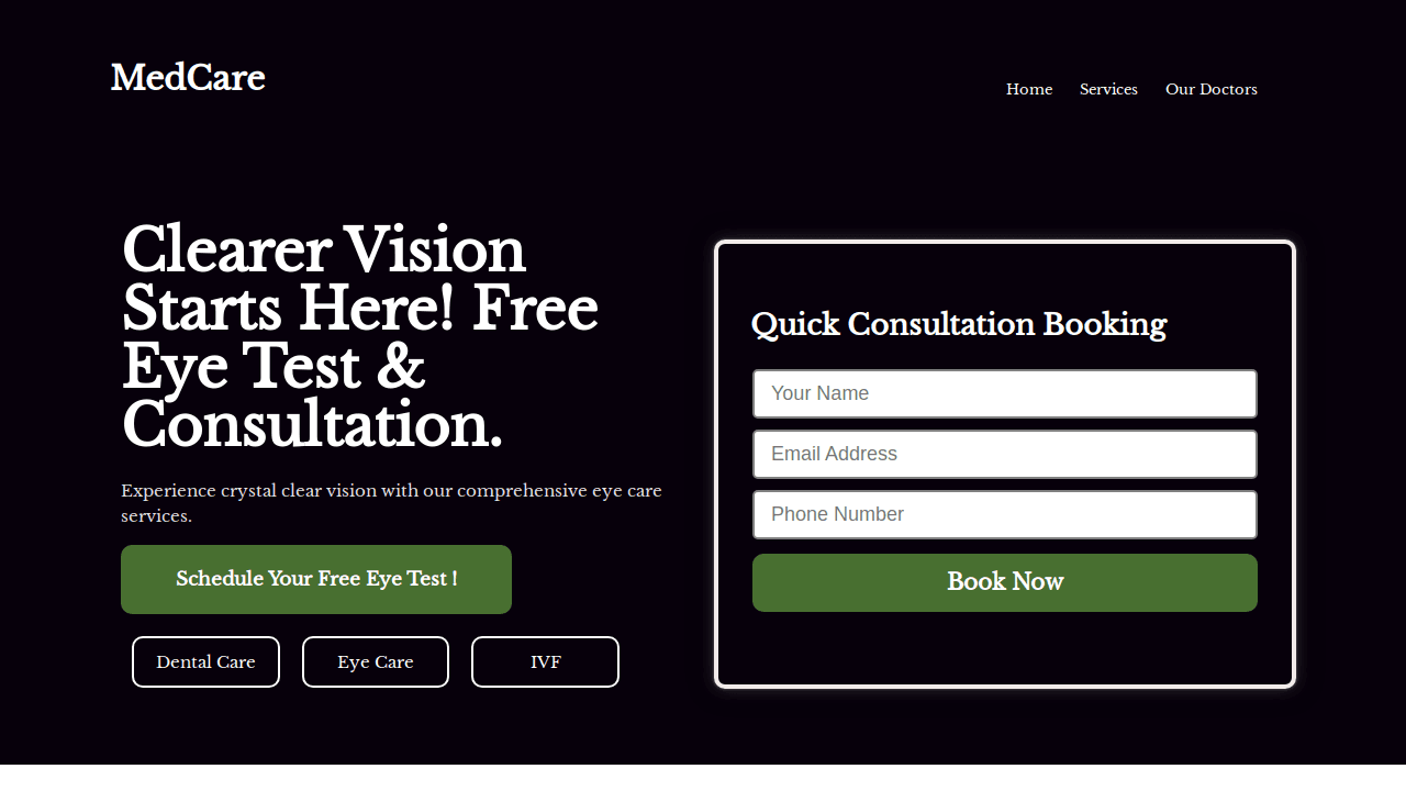 Lead Funnel for Dentists, Eye Care, IVF, etc.